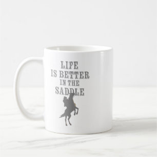 Caneca De Café A vida é melhor na sela