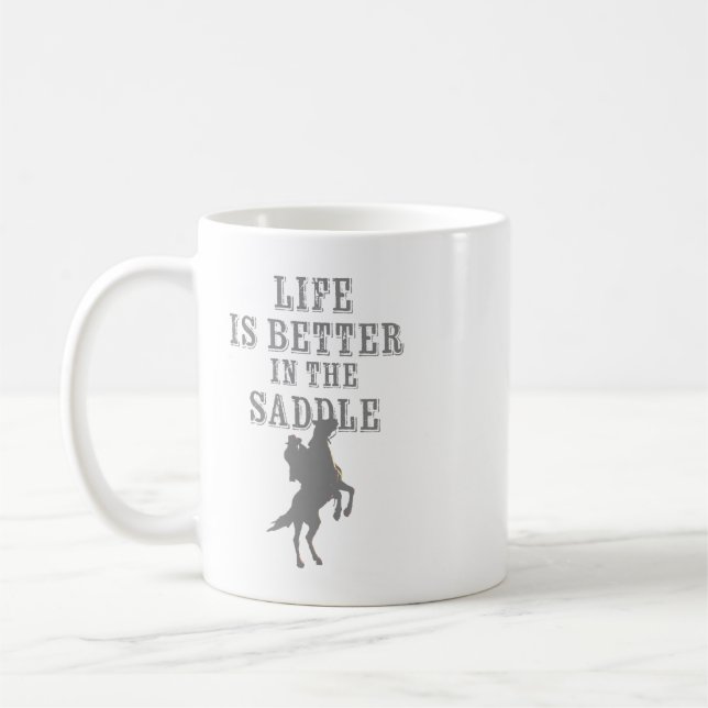 Caneca De Café A vida é melhor na sela (Esquerda)