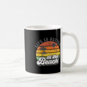 Caneca De Café A Vida É Melhor Nas Férias Do Verão Na Praia