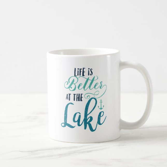 Caneca De Café A vida é melhor no lago (Direita)