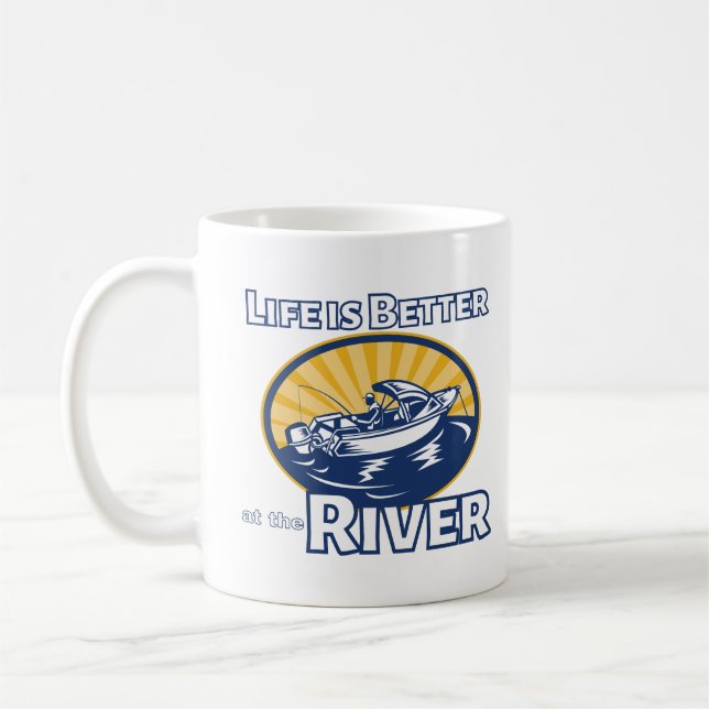 Caneca De Café A vida é melhor no rio (Esquerda)