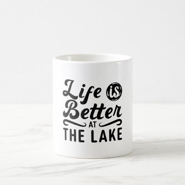 Caneca De Café A Vida É Melhor No Wakeboard Do Lago (Centro)