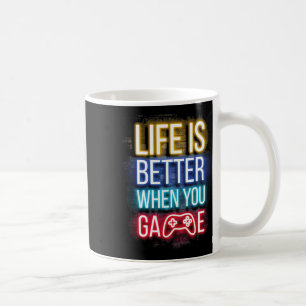 Caneca De Café A Vida É Melhor Quando Você Usa Controle de Video