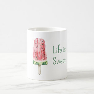 Caneca De Café A vida é Picolé de Melancia Doce