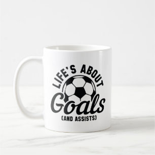 Caneca De Café A vida é sobre objetivos e ajuda
