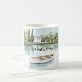 Caneca De Café A vida é um barco no lago dos sonhos