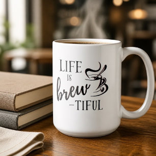 Caneca De Café A vida é um Café Maravilhoso Amantes de Café