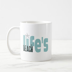 Caneca De Café A vida é uma citação de praia