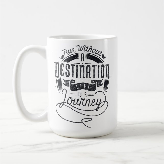 Caneca De Café A Vida É Uma Jornada (Esquerda)