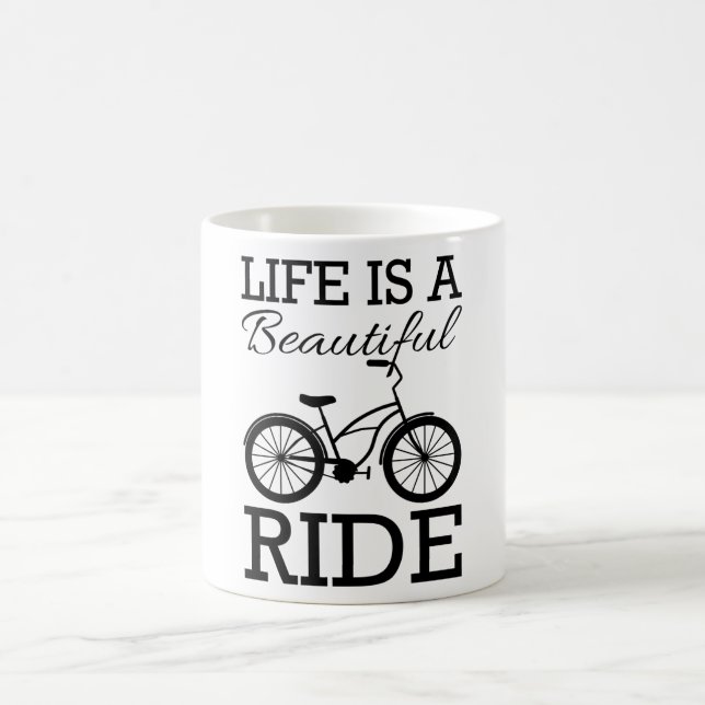 Caneca De Café A VIDA É UMA LINDA Bicicleta De Ciclismo Engraçado (Centro)