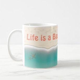 Caneca De Café A vida é uma praia