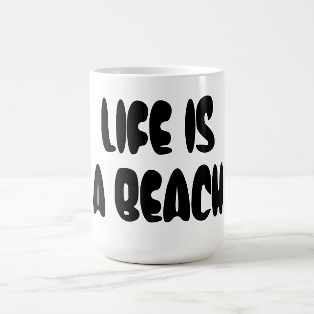 Caneca De Café A vida é uma praia (Centro)