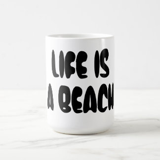 Caneca De Café A vida é uma praia