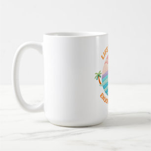 Caneca De Café A Vida É Uma Praia Aproveite As Ondas Pôr do Sol C