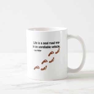 Caneca De Café A vida é uma viagem de carro da alma em um veículo