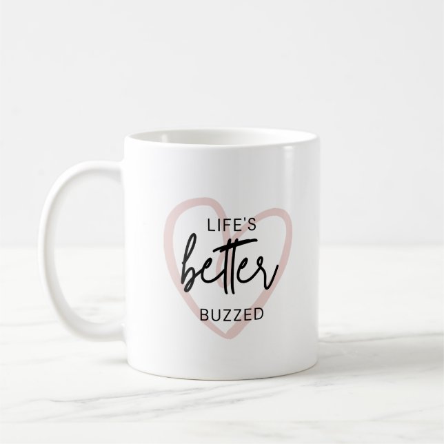 Caneca De Café A vida está melhor zangada (Esquerda)