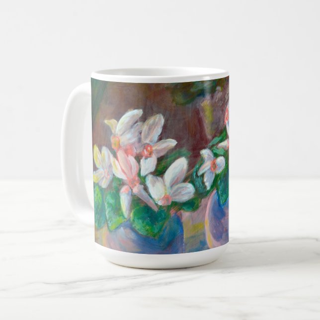 Caneca De Café A vida eterna com o ciclame (Frente Esquerda)