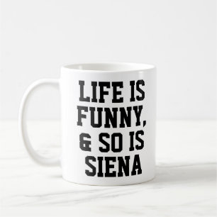 Caneca De Café A vida personalizada é engraçada, o slogan Mug.
