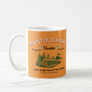 Caneca De Café A vida rustica da cabine é melhor na cabine