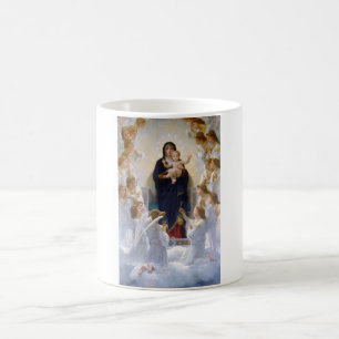 Caneca De Café A Virgem com Anjos, Bouguereau