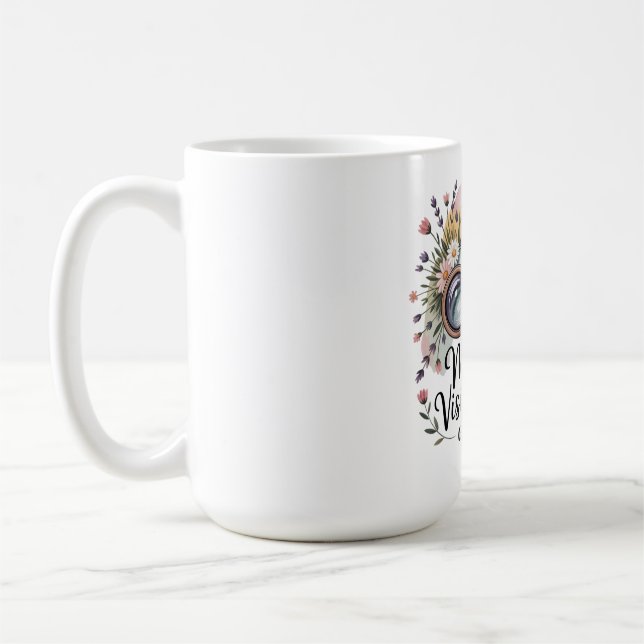 Caneca De Café A Visão de uma Mãe Molda o Nosso Futuro (Esquerda)