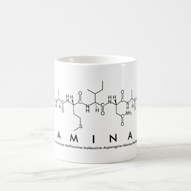 Caneca De Café Aaminah peptide nome mug (Centro)