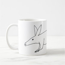 Aardvark Mug mal desenhado