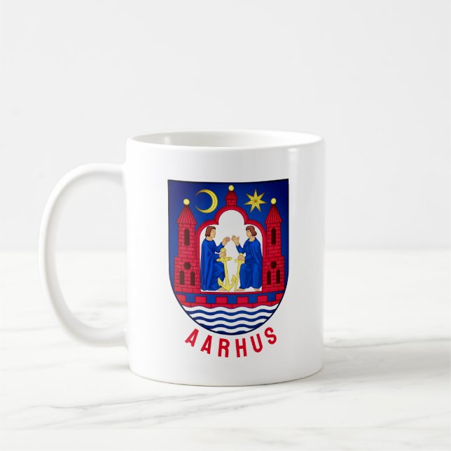 Caneca De Café Aarhus casaco de armas - DINAMARCA (Esquerda)