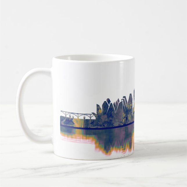 Caneca De Café Aarhus Skyline (Esquerda)