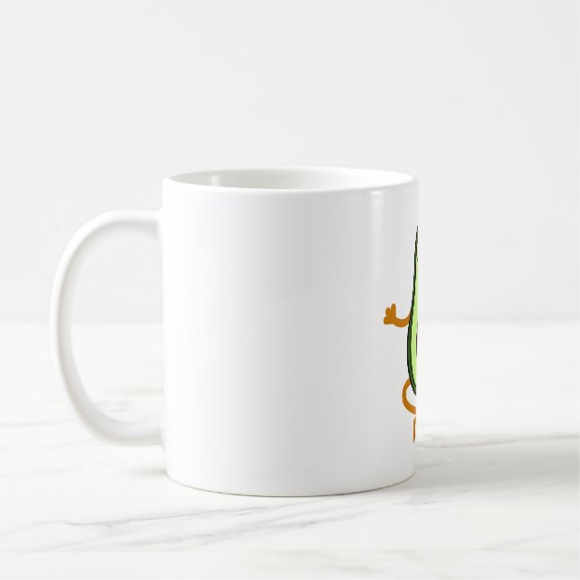 Caneca De Café Abacate Meditando (Esquerda)