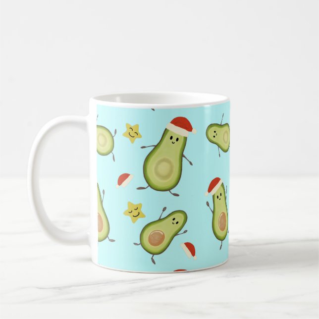 Caneca De Café Abacates & Natal (Esquerda)