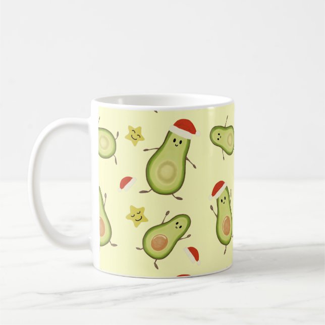 Caneca De Café Abacates & Natal (Esquerda)