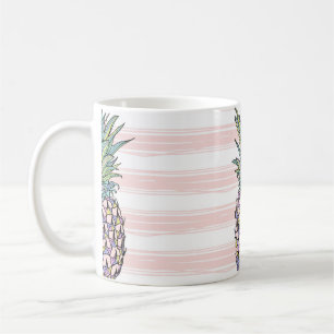 Caneca De Café Abacaxi colorido