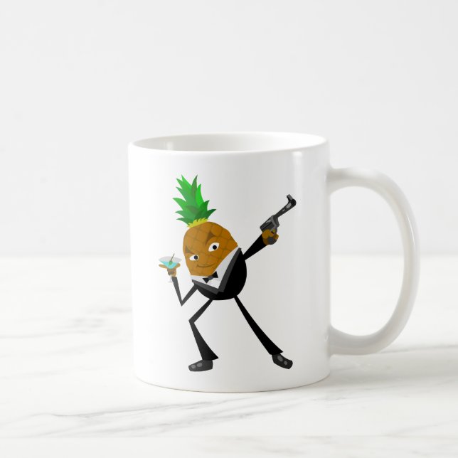 Caneca De Café Abacaxi do agente secreto (Direita)