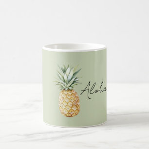 Caneca De Café Abacaxi Green Aloha