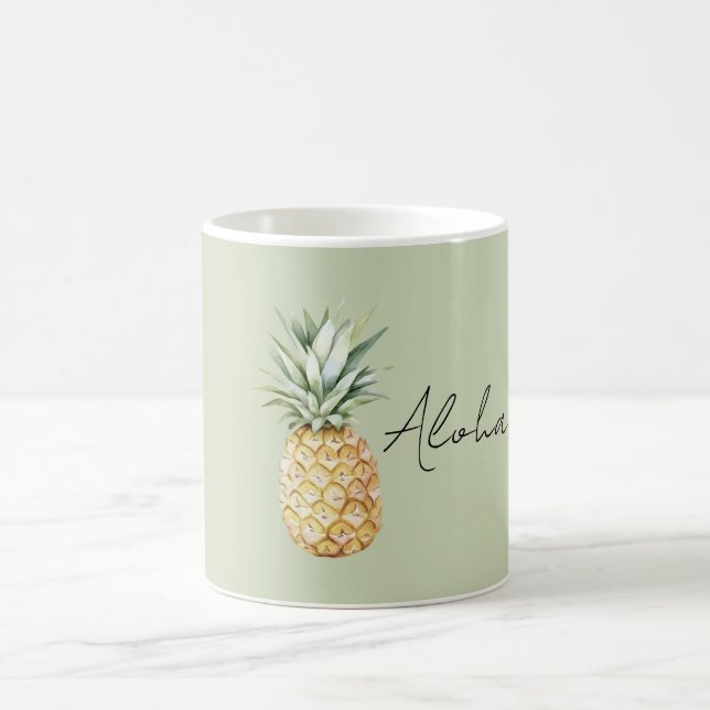 Caneca De Café Abacaxi Green Aloha (Centro)