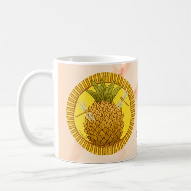 Caneca De Café Abacaxi Rondo (Esquerda)