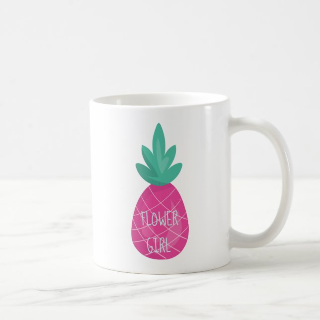 Caneca De Café Abacaxi Roxo-Flor (Direita)