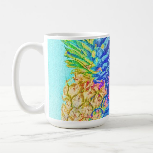 Caneca De Café Abacaxi Tropical (Esquerda)
