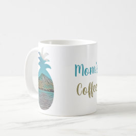 Caneca De Café Abacaxi tropical Seu Nome Seu Bebida