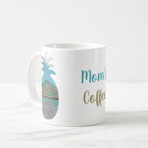 Caneca De Café Abacaxi tropical Seu Nome Seu Bebida