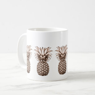 Caneca De Café Abacaxi vintage