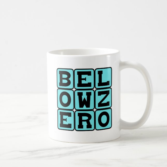 Caneca De Café Abaixo de Zero, Muito Frio (Direita)