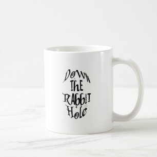 Caneca De Café Abaixo do furo de coelho