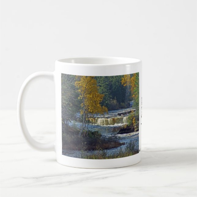 Caneca De Café Abaixo Tahquamenon Falls (Esquerda)