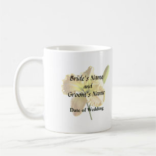 Caneca De Café Abastecimentos de Casamento de Lily no Dia Amarelo