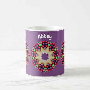 Caneca De Café ABBEY ~ Café com Padrão de Páscoa Personalizado