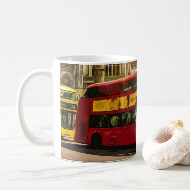 CANECA DE CAFÉ ABBEY ROAD LONDON - ESTRADA ICONICA DA INGLATERRA (Com Donut)