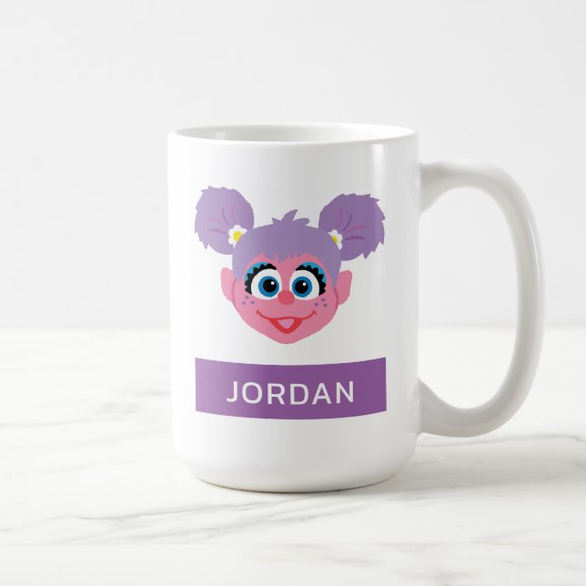 Caneca De Café Abby Cadabby | Face Flor | Adicione seu nome (Direita)