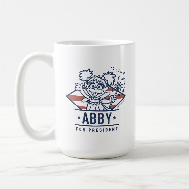 Caneca De Café Abby Para Presidente (Esquerda)